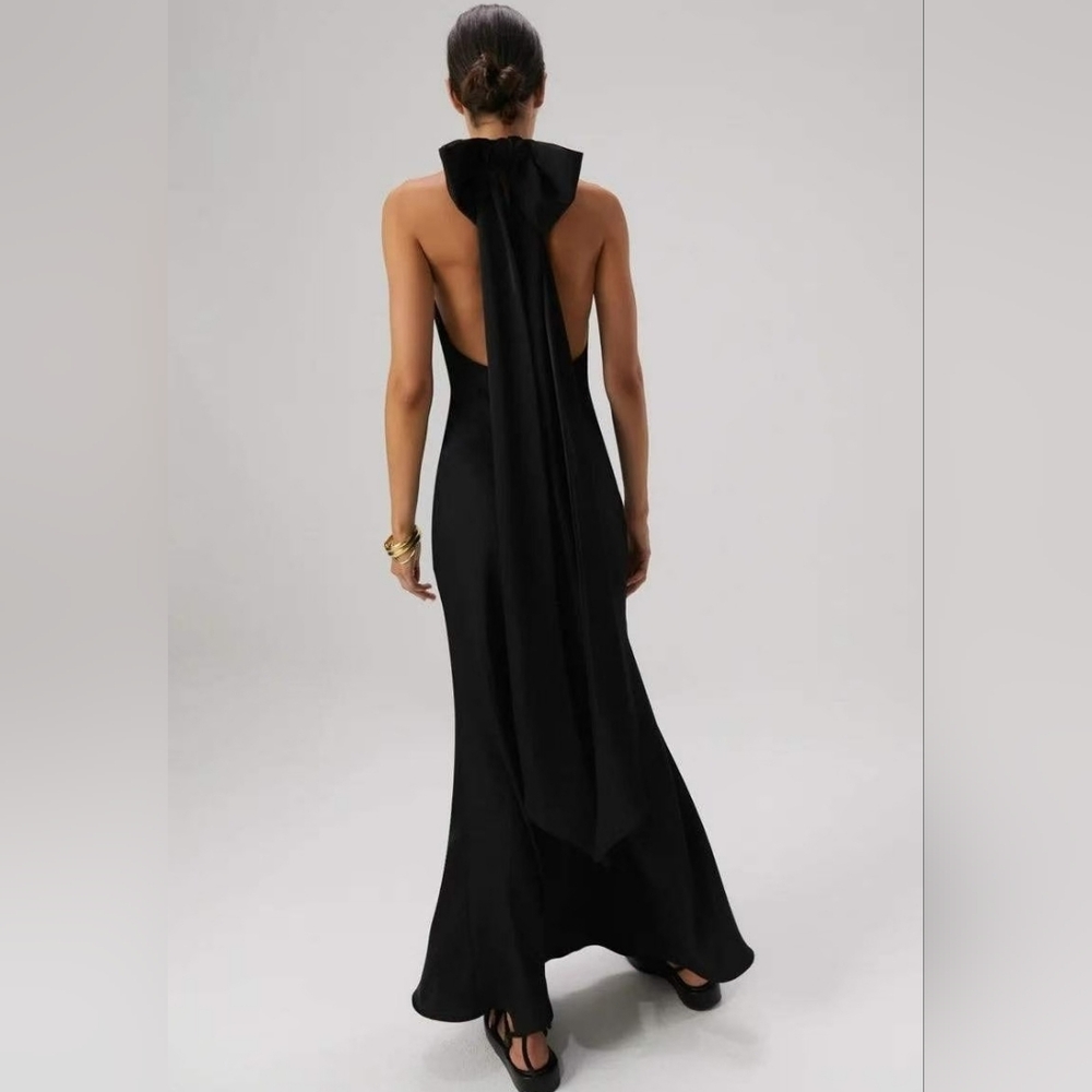 MISHA EVIANNA SATIN GOWN